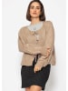 SASSYCLASSY Strick-Cardigan in Beige