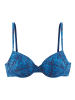 JETTE Bügel-Bikini-Top in marine bedruckt