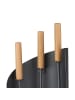 relaxdays 4-tlg. Kaminbesteck-Set in Grau/ Natur