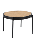 Angel Cerdá Couchtisch 2111 in Natur/Schwarz – Ø66 x (H)40 cm