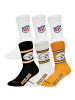 NFL Socken 6er Pack in Pittsburgh Steelers/Weiß