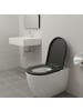 relaxdays Toilettendeckel in Anthrazit - (B)36 x (T)42 cm