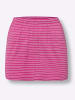 Sieh an! Shirtverlängerung in fuchsia-weiß-geringelt