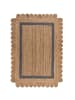 KADIMA DESIGN Einzigartiger handgearbeiteter Jute-Teppich in Braun-Grau