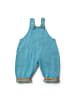 Little Green Radicals Gestreifte aufgerollte Latzhose in Blau