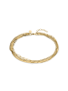 s.Oliver Fußkette Layering aus Edelstahl in gold