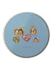 Mr. & Mrs. Panda Blechdose rund Igel Familie ohne Spruch in Blau Pastell