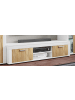 VCM  Holz TV Lowboard Möbel Fernsehschrank Usilo XL in Weiß / Honig-Eiche