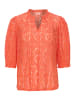 Cream Kurzarm-Bluse CRKaspis A-shape in Hot Coral