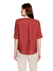 CARTOON Leinenbluse mit V-Ausschnitt in Rust Brown
