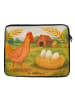 Mr. & Mrs. Panda Laptop Bag Huhn Stolz Design ohne Spruch in Weiß