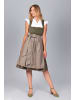 Edelnice Midi Dirndl Emilia Grün Cord in grün