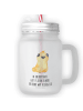 Mr. & Mrs. Panda Limonadenglas Mops Krone mit Spruch in Transparent