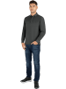 normani Herren Langarm Poloshirt Lyroe in Anthrazit