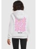 Mister Tee Mister Tee Take It Easy Flowers Ladies Fluffy Hoody in white