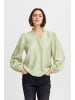 ICHI Bluse langarm IXLAYA Regular fit in Aqua Gray