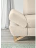 Furn.Design Ecksofa creme Velours, Wohnzimmer Sofa