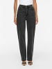 Vila Straight Fit Jeans in Dark Grey Denim 1