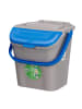 Stefanplast Mülleimer für Mülltrennung, 28 l in Blau, (B) 38,5 x (H) 37 x (L) 41 cm