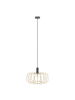 home24 Pendelleuchte ZESTA 1-flammig in Beige / Schwarz
