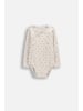 Coccodrillo Wickelbody mit langen Ärmeln in beige