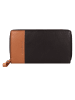 Greenburry Nappa Geldbörse RFID Schutz Leder 19.5 cm in brown-tan