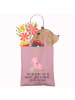 Mr. & Mrs. Panda Shopper Schwein Glück mit Spruch in Rosa Pastell