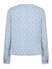 Kaffe Langarm-Bluse KAditte in Blue/Moonstruck Print