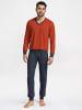 Calida Pyjama in rooibos red