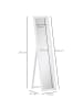 HOMCOM Ganzkörperspiegel-37L x 37B x 154H cm-Weiß