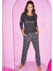 VIVANCE DREAMS Pyjama in anthrazit, anthrazit- gemustert