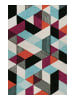 Teppich "Uptown" in Bunt/Türkis/Schwarz/Orange Violett