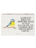 Mr. & Mrs. Panda Box Vogel Blaumeise mit Spruch in Weiß