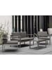 Beliani Couchtisch SALERNO in Grau - (W) 50 x (H) 42 x (L) 90 cm