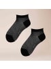 Kunert Sneakersocken Ajour Essential Rollrand in Black