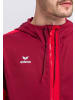 erima Squad Trainingsjacke mit Kapuze in bordeaux/rot