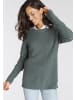 Laura Scott Strickpullover in blaugrau-melange