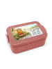 Mr. & Mrs. Panda Brotdose Otter Pommes Design mit Spruch in Rot Pastell