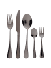 Beliani 30-tlg Besteck Set FUSILLI in Schwarz