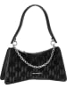 Karl Lagerfeld Abendtasche K/Seven Element SP SHB Suede in Black