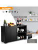 COSTWAY Sideboard in Schwarz