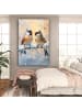 OnlyWow Leinwand Bilder Pastellblau