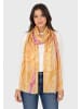 Faera Eleganter Schal Fransen Paisley Muster weiches Material in Orange