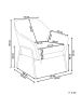 Beliani Sessel VEDDIGE in Beige/Schwarz - (W) 74 x (H) 85 x (L) 82 cm