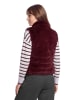 BETTY & CO Kunstfell-Weste mit Stehkragen in Fall Burgundy