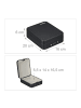 relaxdays Sicherheitsbox in Schwarz - (B)16 x (H)6 x (T)20 cm