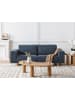 Beliani 3-Sitzer Sofa NIVALA in Blau - (W) 220 x (H) 76 x (L) 84 cm