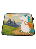 Mr. & Mrs. Panda Laptop Tasche Einhorn Bergsteiger Design ohne S... in Weiß