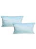 JACK 2er Set Teddy Flausch Kissen 30x50cm in hellblau