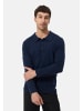 CASH-MERE.CH Poloshirt Langarm in Navy Blau